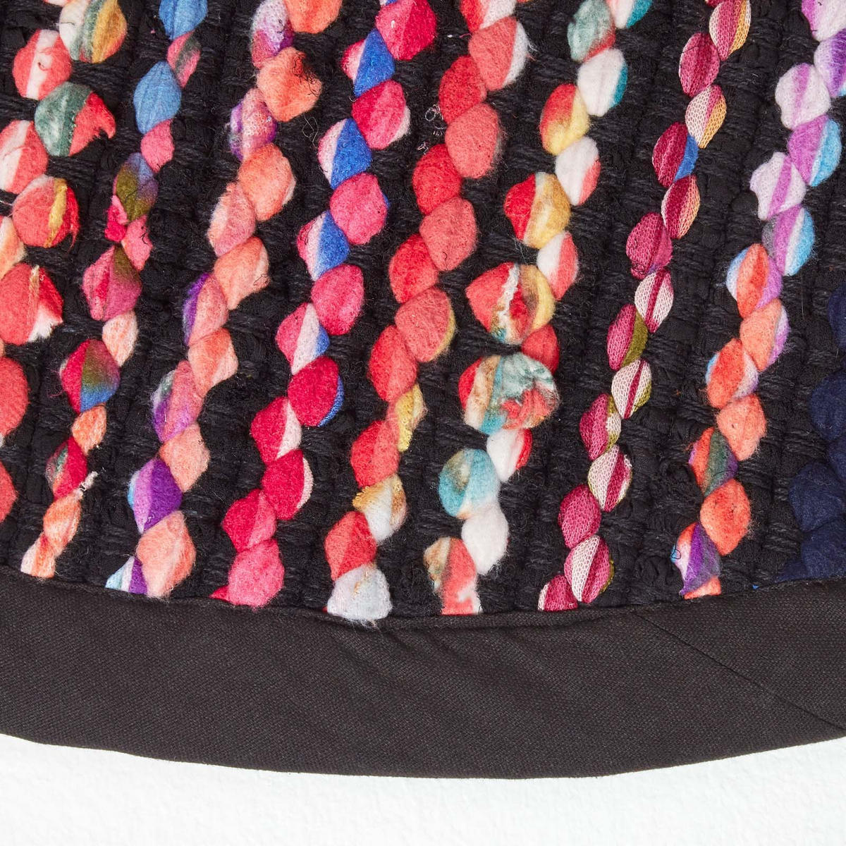 FLICKENTEPPICH Folk rund 150 cm - Multicolor, Textil (150/150cm) - Homescapes