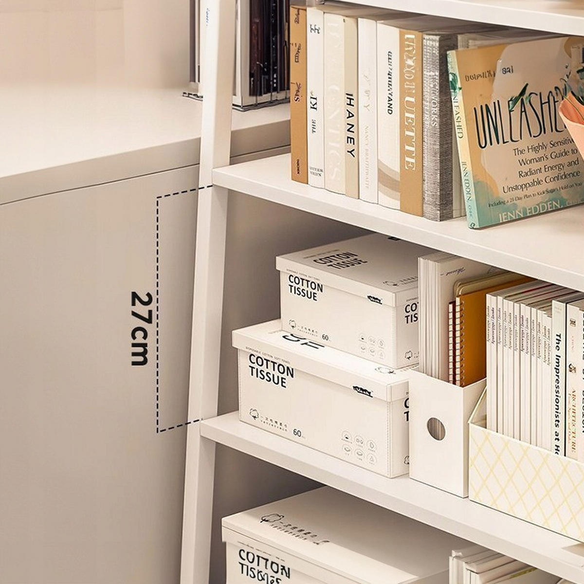 BÜCHERREGAL, weiß 60x30x120 cm - Weiß, Holzwerkstoff (60/120/30cm) - Rexo