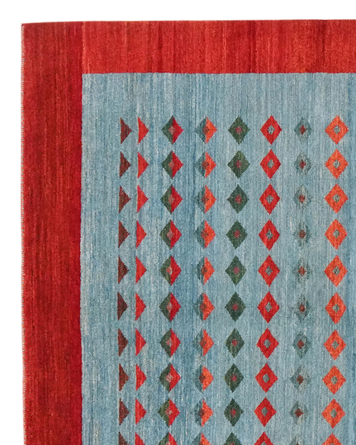 TEPPICH Rizbaf Blau 188/151 cm Schurwolle - Blau, Textil (151/188cm) - Looma