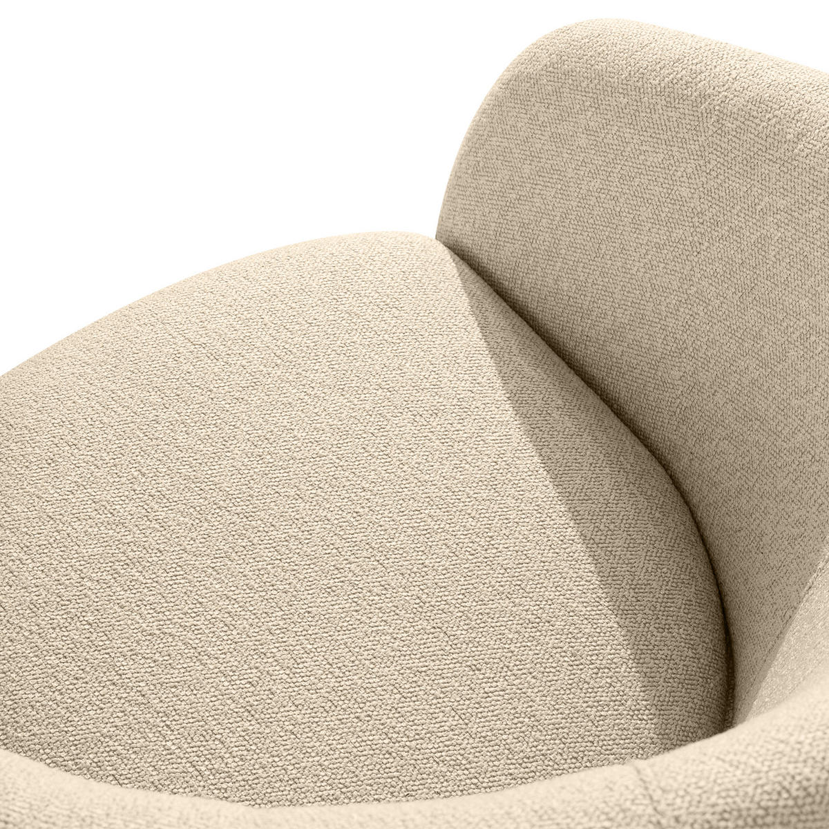 GARTENSESSEL SOLIS Loungesessel, - Creme, Textil/Metall (69/76/66cm) - KONSIMO®