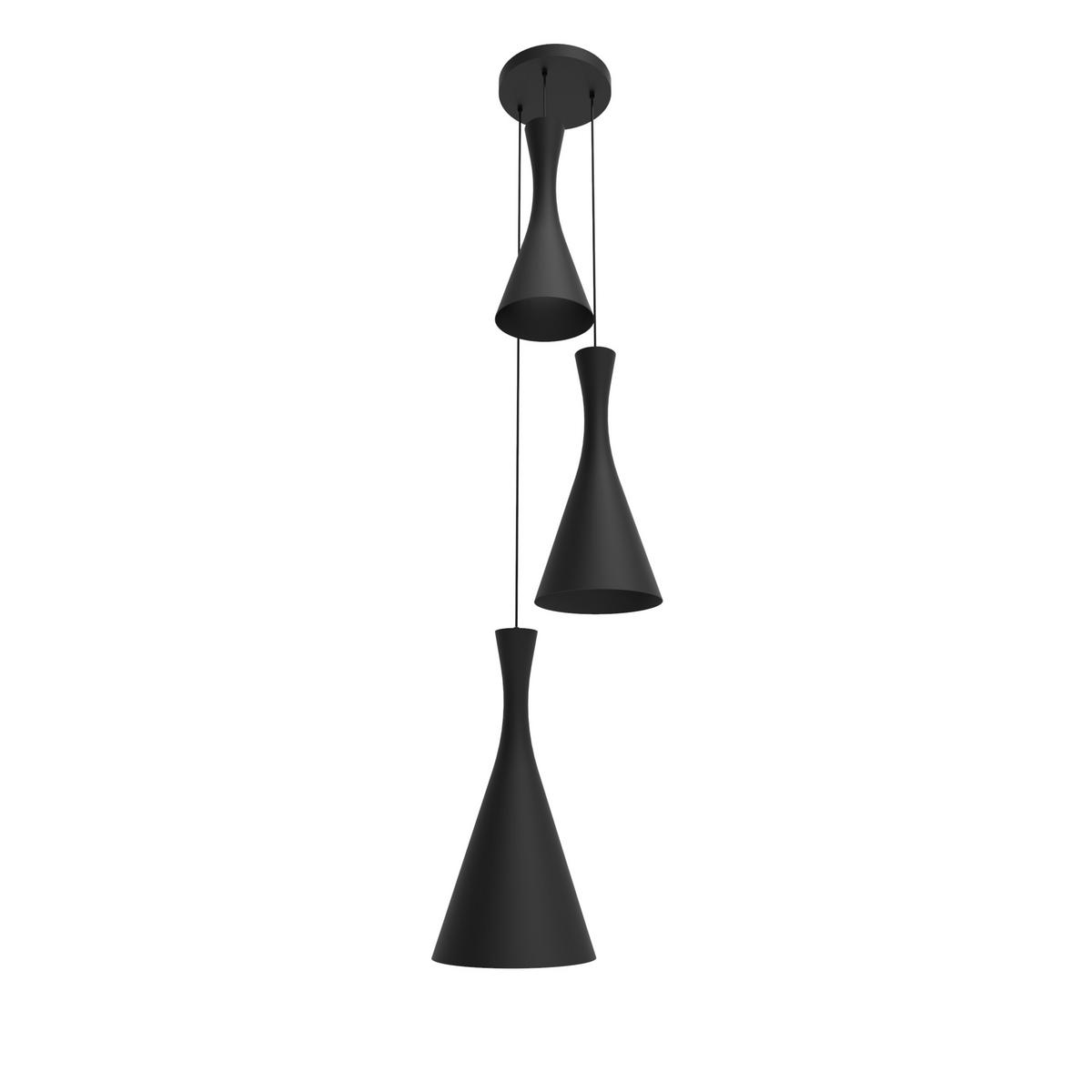 HÄNGELEUCHTE - Schwarz, Metall (20/100/120cm) - Lumicom