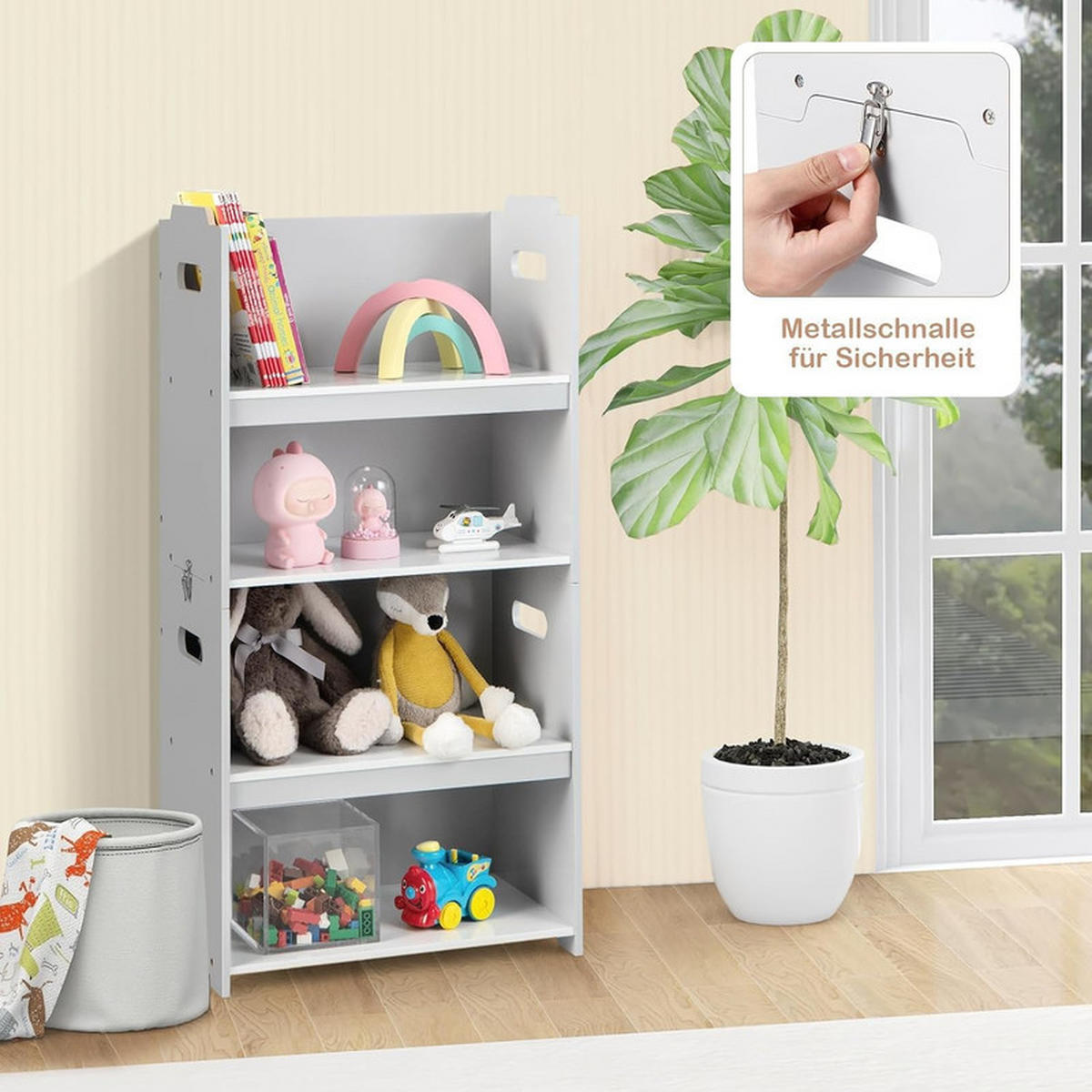 KINDERTISCH mit 2 Stühlen grau(3-tlg) - Grau, Holzwerkstoff (70/47/45cm) - COSTWAY