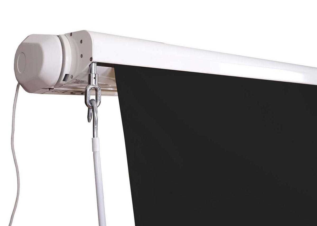 KASSETTEN-MARKISE VOLANT AUSFAHRBAR Anthrazit - Anthrazit, Textil (500/15/300cm) - MCW