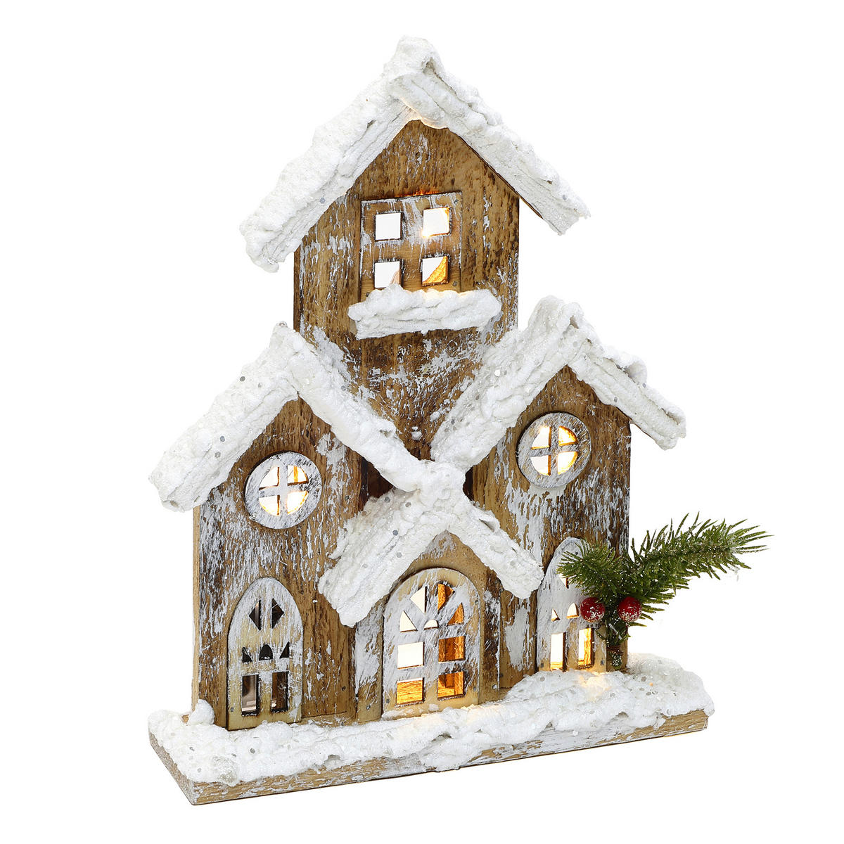 WEIHNACHTSHAUS HTHD0251 - Braun, Holz (7/27/21cm) - Hometopia