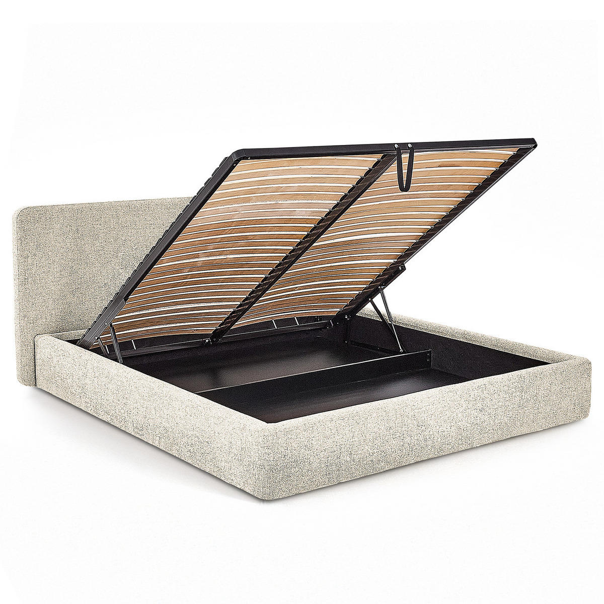 POLSTERBETT - Beige, Textil (140/200cm) - home24