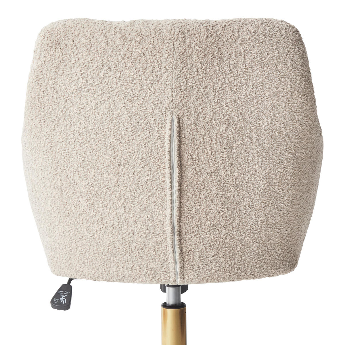 SCHREIBTISCHSTUHL Beige Palmdale - Beige, Textil (58/93/61cm) - Beliani