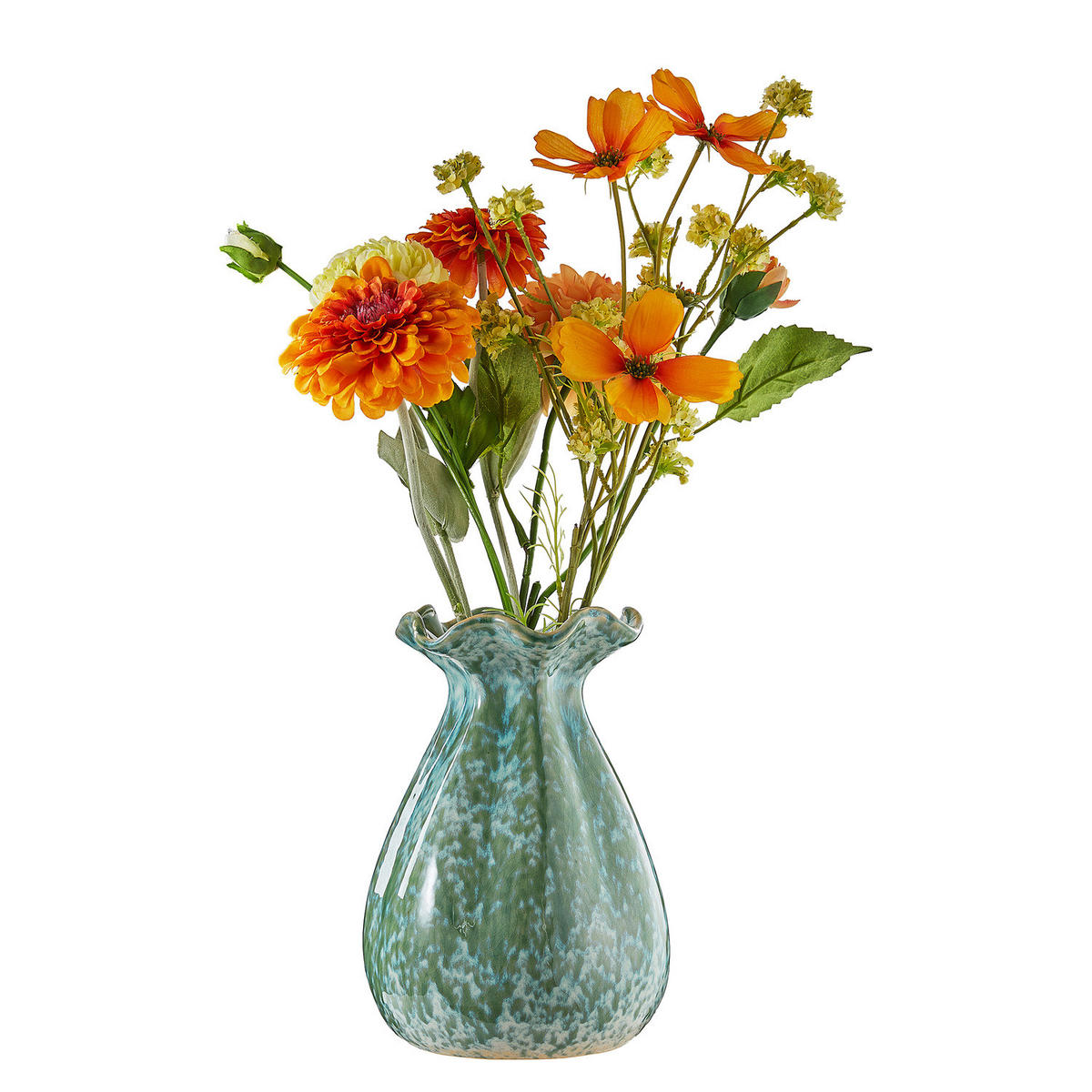 VASE Flora 20 cm - Blau, Keramik (22cm) - Butlers