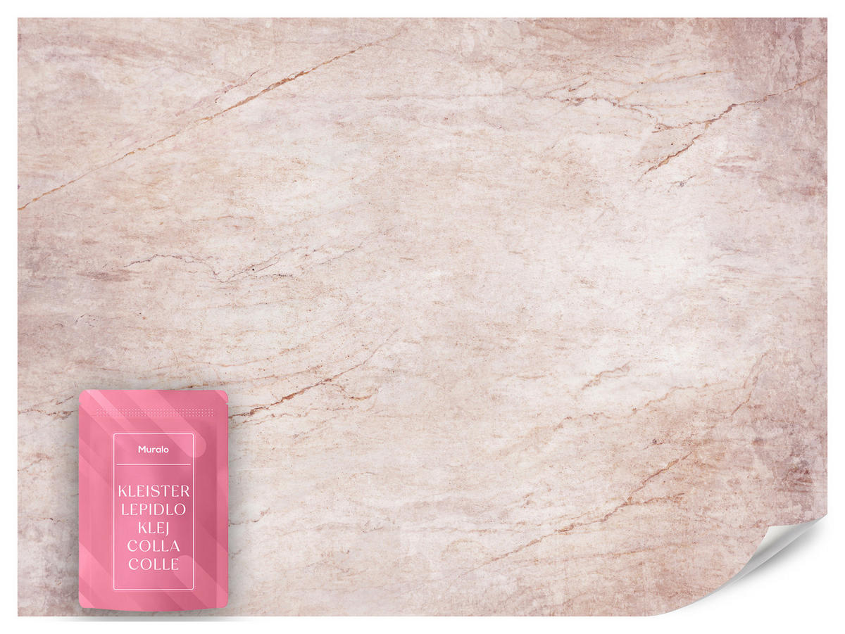 FOTOTAPETE für Wohnzimmer Beton Abstraktion 450x315 - Rosa, Papier (450/315cm) - Muralo