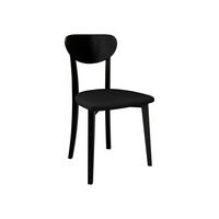 ESSZIMMERSTUHL Hugo VII - Schwarz, Holz/Textil (47/86/48cm) - MIRJAN24