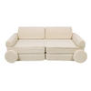 KINDERSOFA, Bearly, Cremig - Creme, Textil (160/24/80cm) - MeowBaby