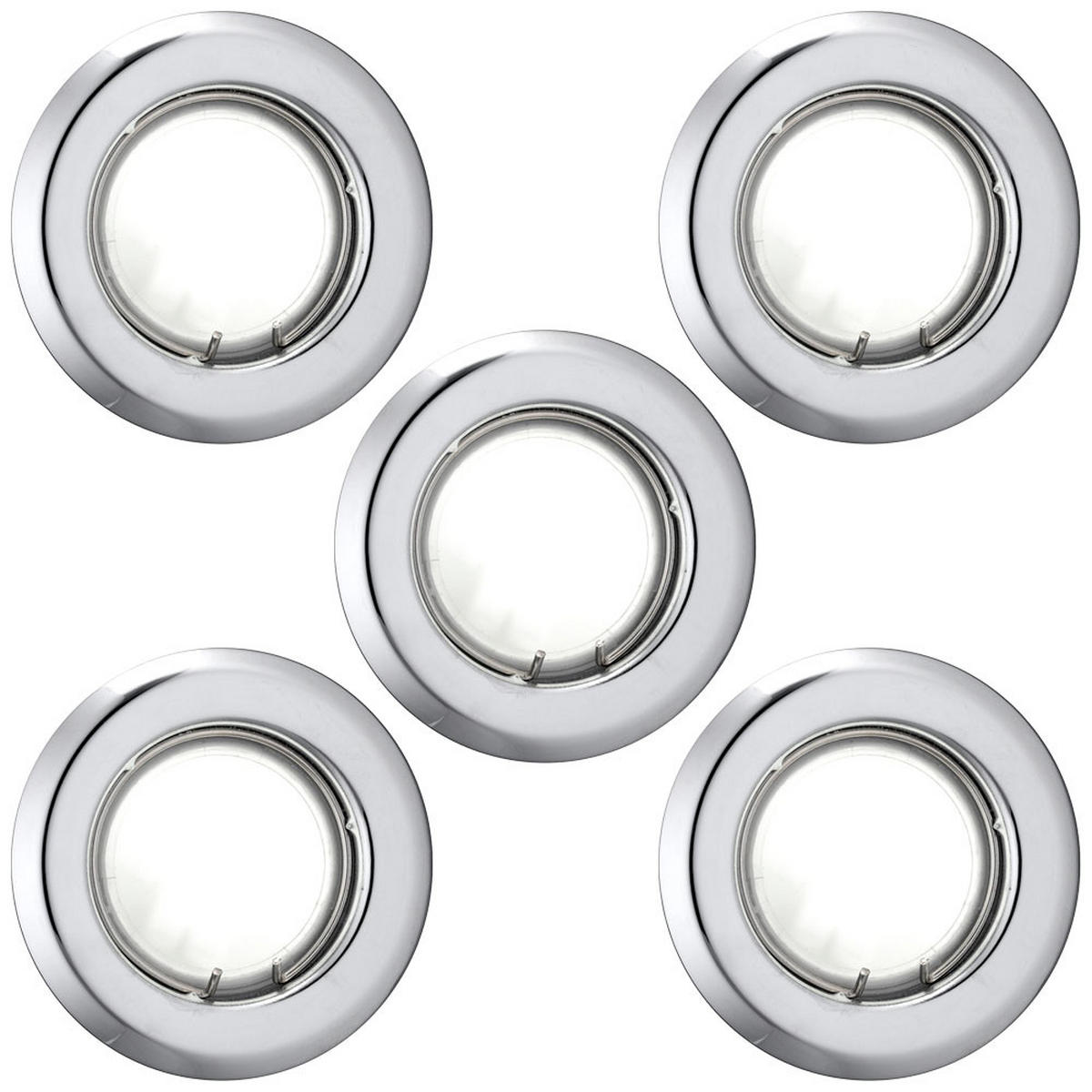 LED EINBAUSTRAHLER Chrom Silber - Silberfarben, Metall (8/8/13.5cm)
