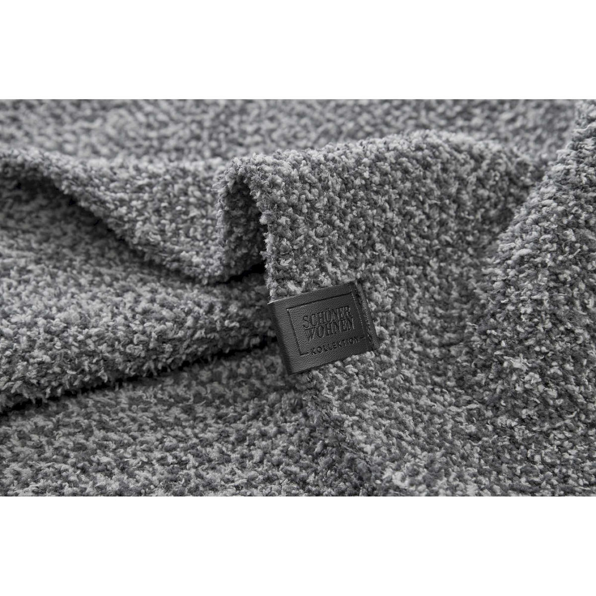 WOHNDECKE VIVID - Anthrazit, Textil (130/170cm) - Schöner Wohnen