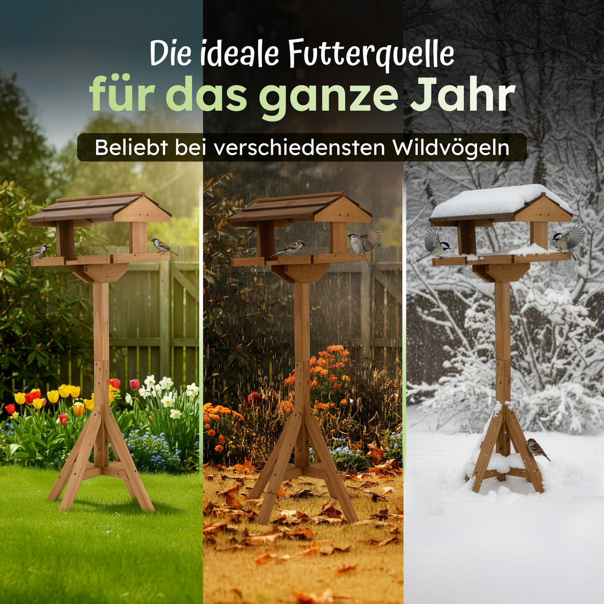 VOGELHAUS VH4 38x48x114cm - Braun, Holz (48/114/38cm) - Moorland