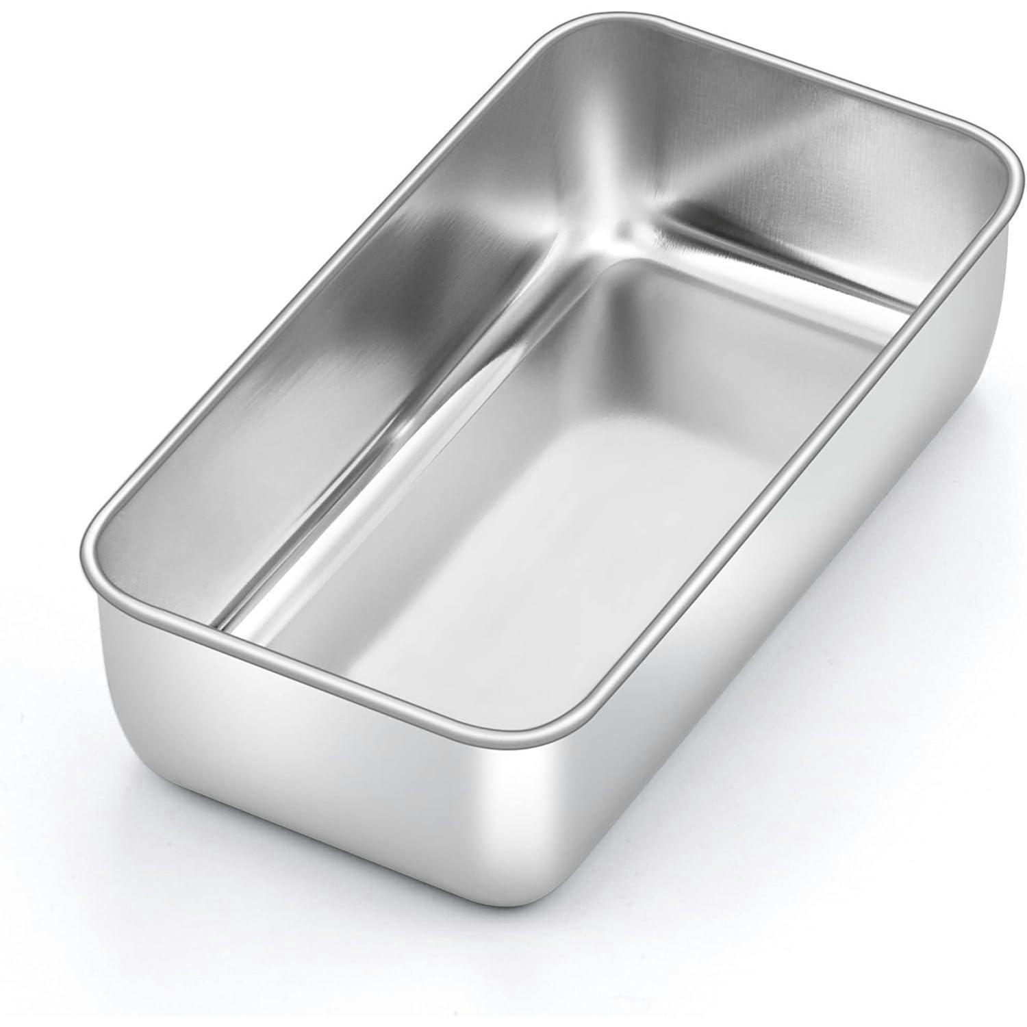 BROTBACKFORM Edelstahl 23.5 x 12.6 x 6 cm - Silberfarben, Metall (12.6/6/23.5cm)