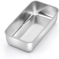 BROTBACKFORM Edelstahl 23.5 x 12.6 x 6 cm - Silberfarben, Metall (12.6/6/23.5cm)