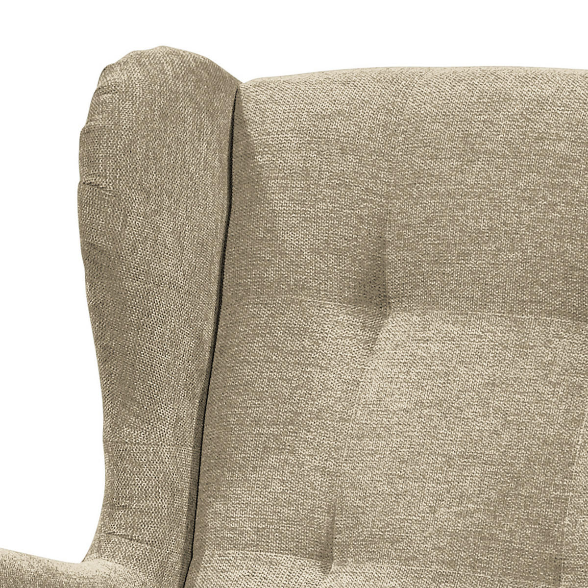 SESSEL - Creme/Schwarz, Holzwerkstoff/Buchenholz (78/102/98cm) - home24