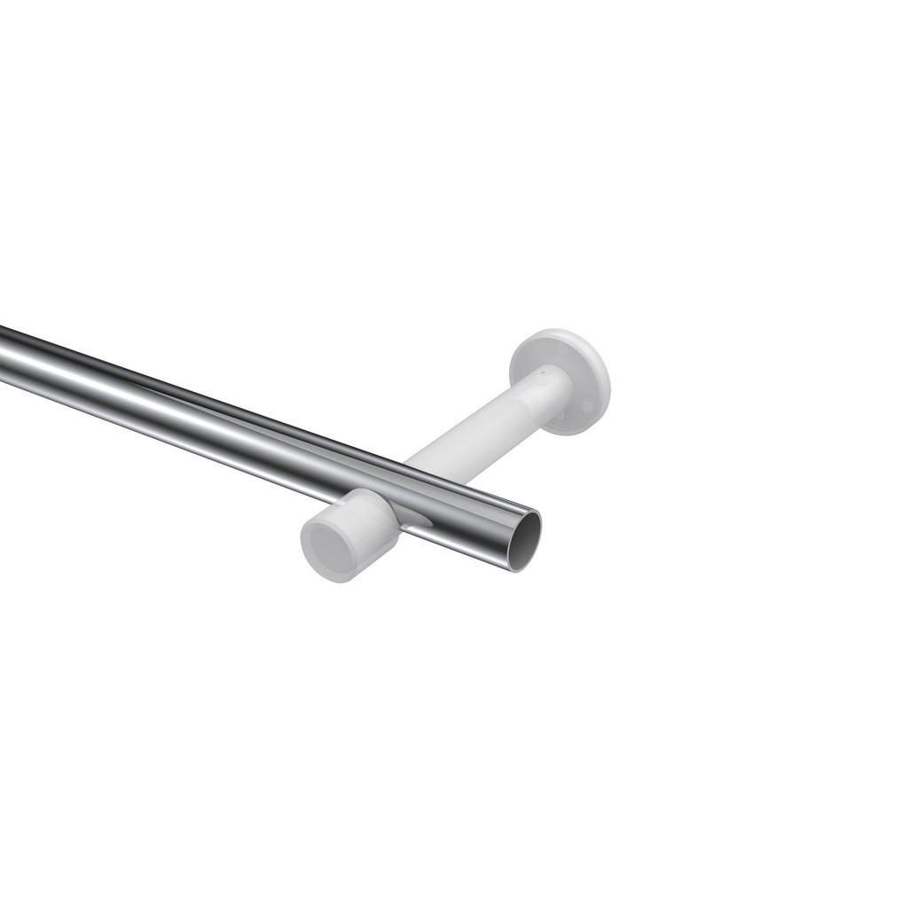 Thumbnail - Interdeco Gardinenstangen-Set, Chrom, Weiß, Metall, 420 cm, Wohntextilien, Gardinen & Vorhänge, Gardinen-Stangen