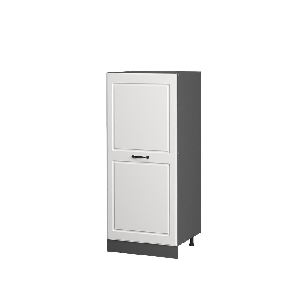 HOCHSCHRANK R-Line Weiß Landhaus 60 cm - Anthrazit/Weiß, Holzwerkstoff (60/143/57cm) - Vicco