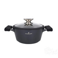 KOCHTOPF Black Stone Schwarz 30.5/22/11.5 cm Metall - Schwarz, Metall (22cm) - Mondex