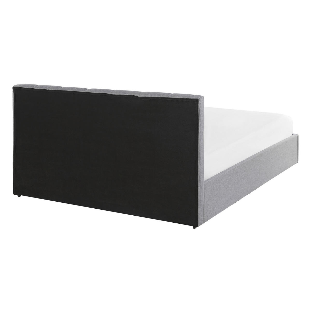 POLSTERBETT 140/200cm Hellgrau Dreux - Hellgrau, Textil (140/200cm) - Beliani