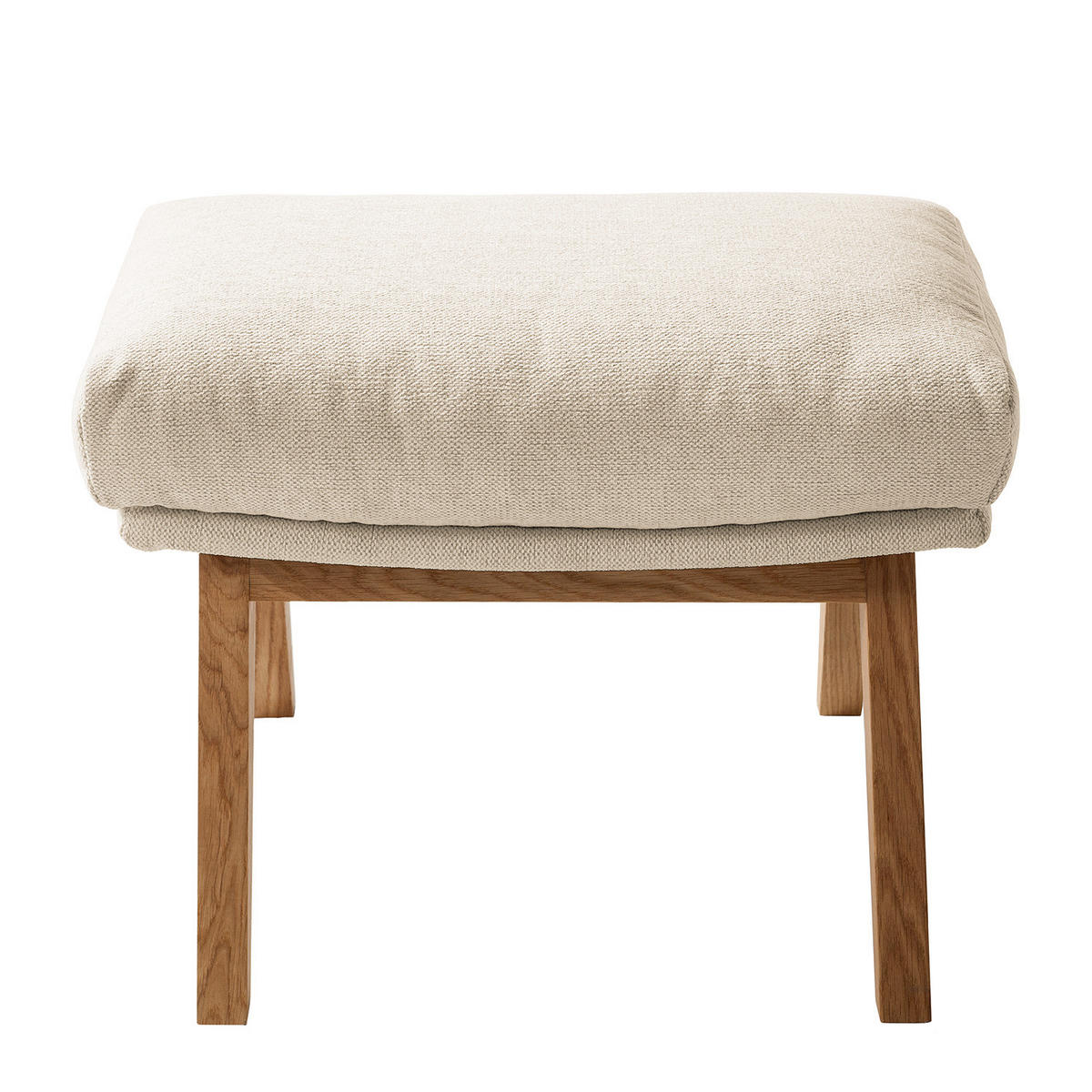 POLSTERHOCKER - Eichefarben/Beige, Textil (54/41/41cm) - home24