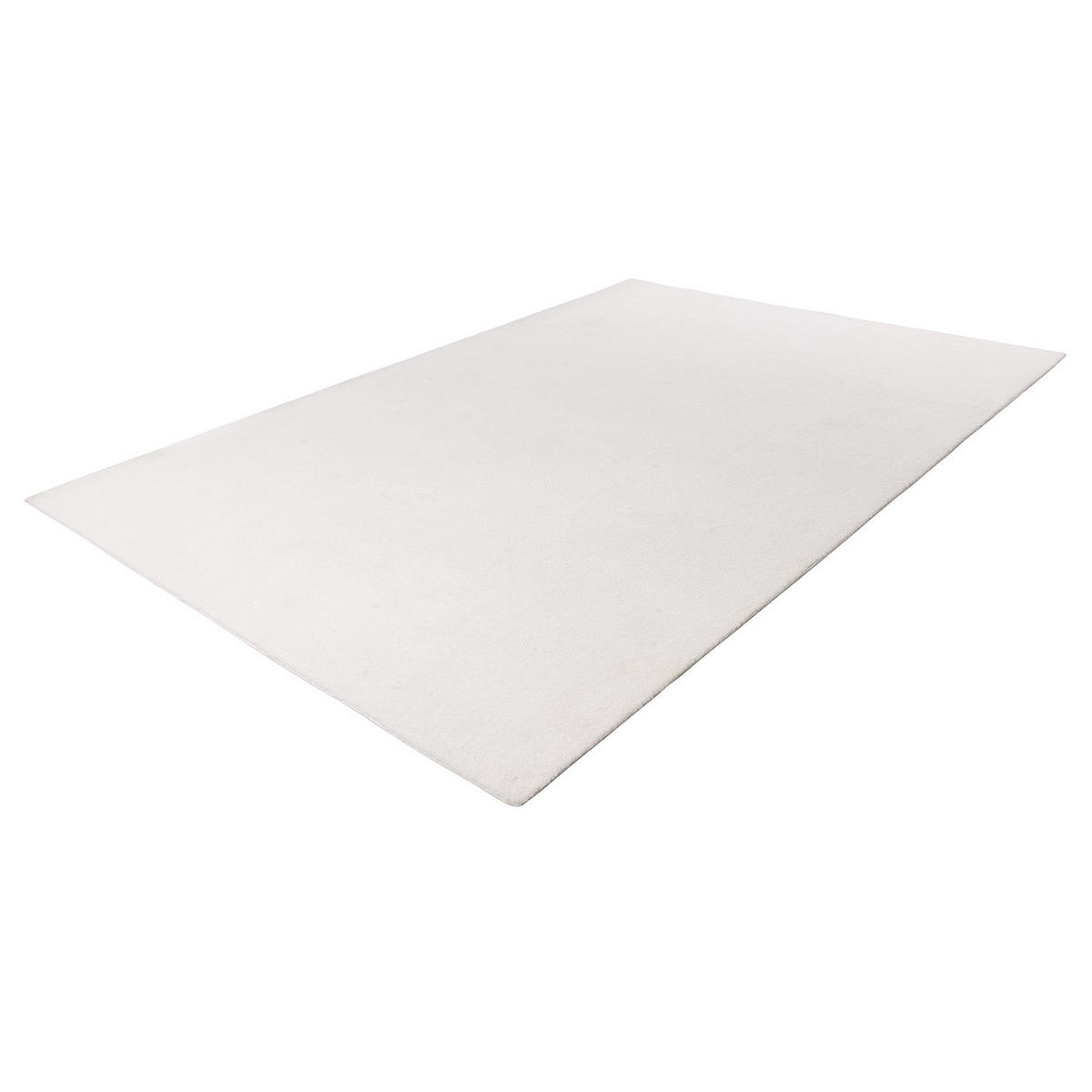 KURZFLOR-TEPPICH Calma 200 Weiß 120x160 cm - Weiß, Kunststoff/Textil (120/160cm) - carpet city