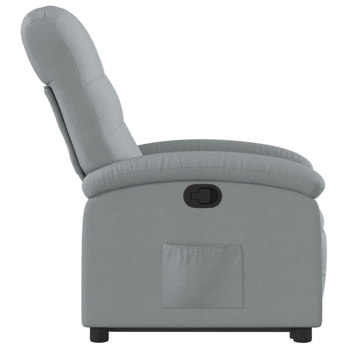 FERNSEHSESSEL Liford Hellgrau - Hellgrau, Metall (70/101/93cm) - Nettlife