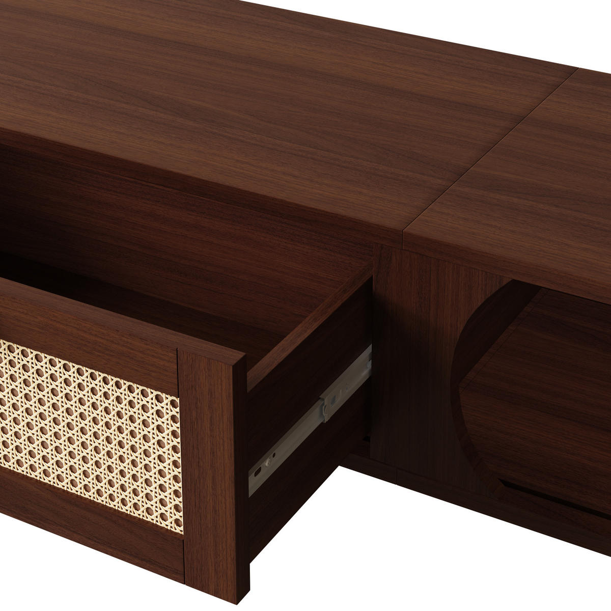 TV-LOWBOARD Rustikal Naturfarben 170/39.5/38 cm - Naturfarben, Holz (170/38/39.5cm) - PANGIVO