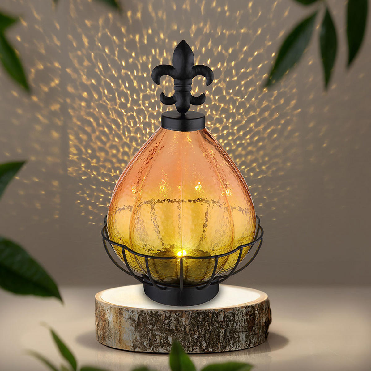 LED AUSSENLEUCHTE Metall Schwarz 2er Set - Schwarz, Glas (17/17/25cm) - Globo Lighting