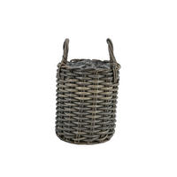 PFLANZKORB 35 cm, Rattan, Grau - Grau, Kunststoff (35cm) - dasmöbelwerk