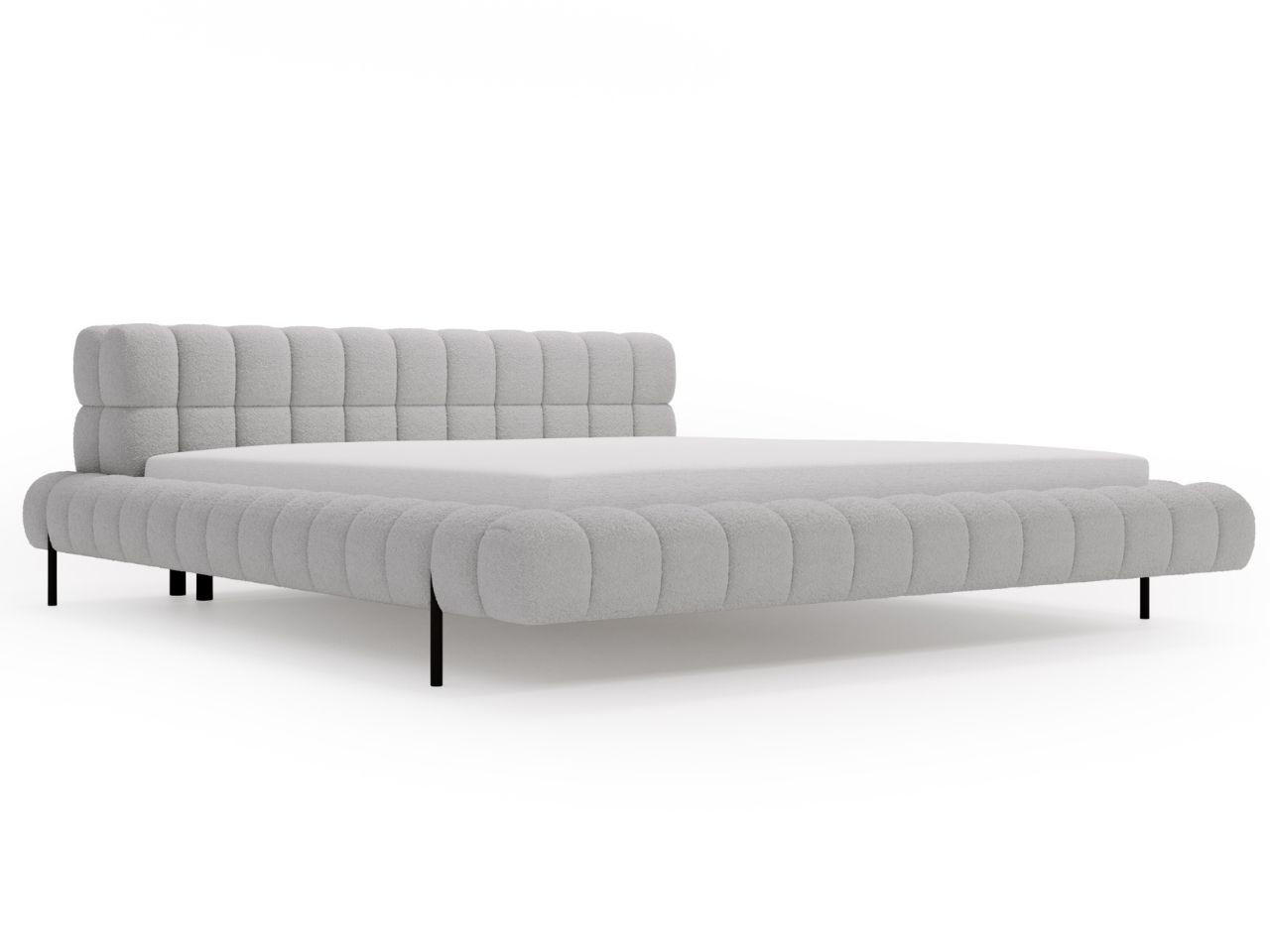 Graingold Polsterbett Grau 180x200 cm