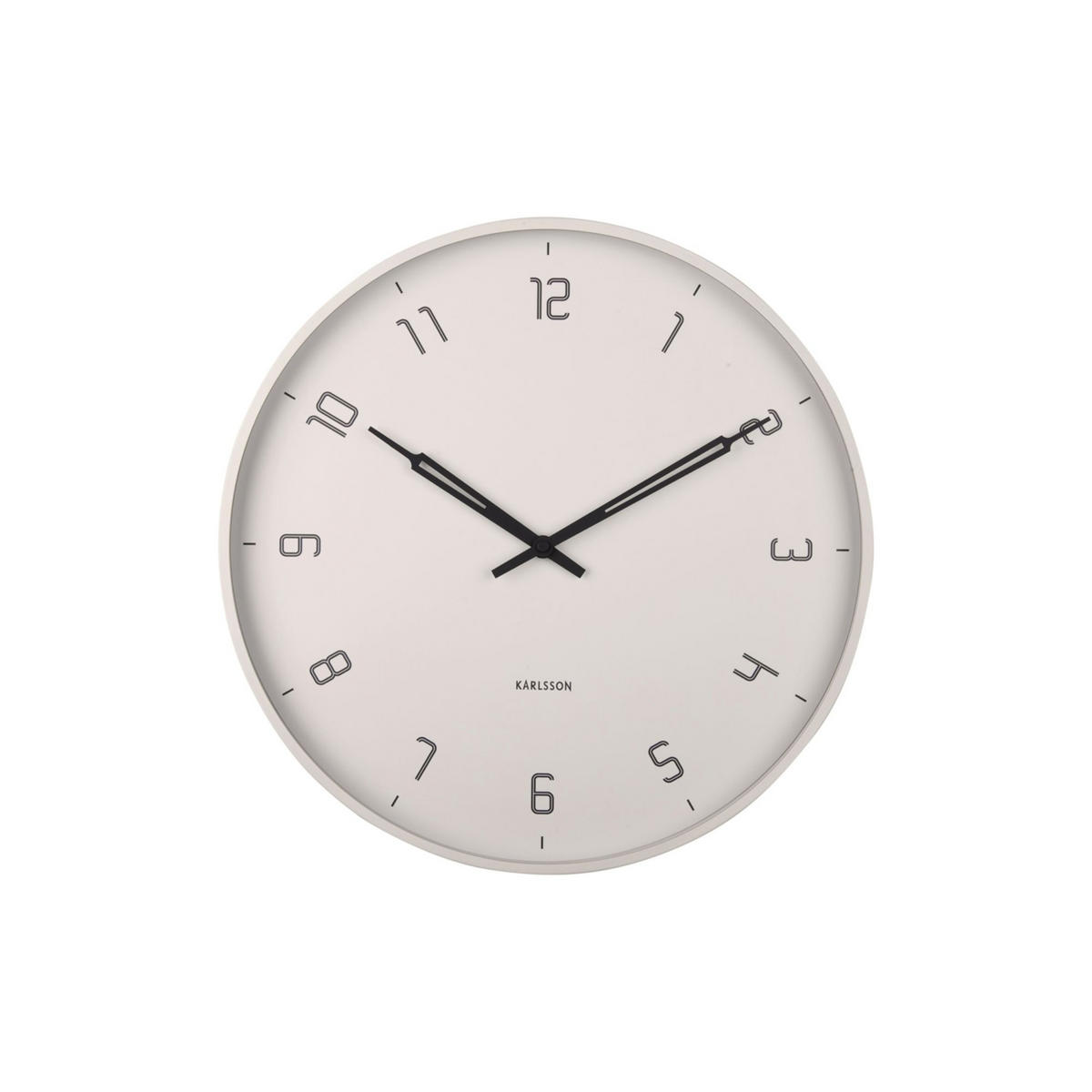 WANDUHR Stark Ø40 cm - Grau, Metall (40/40/4.5cm) - Karlsson