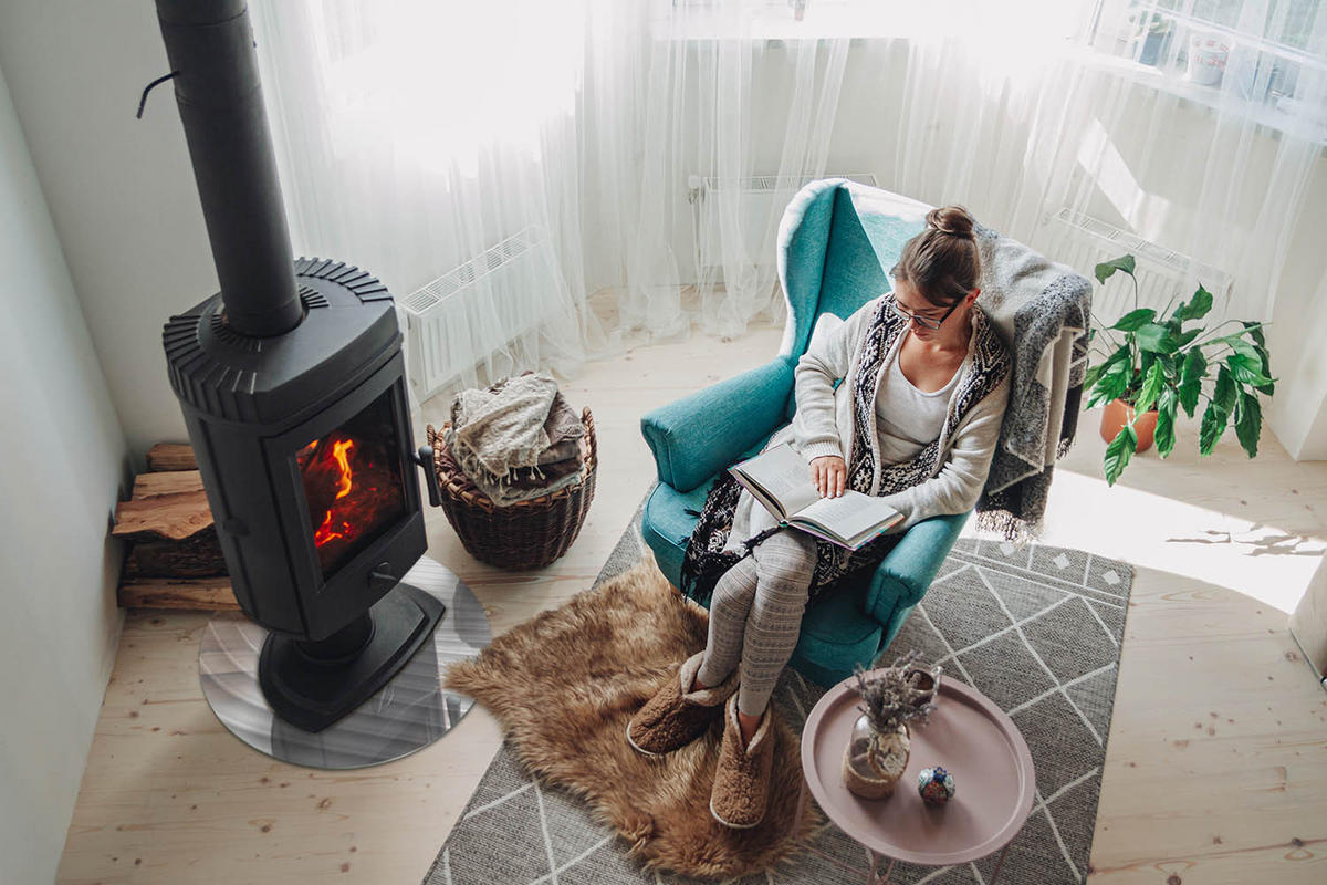 GLASPLATTE für Kamin Ø 50 cm - Weiß, Glas (50/50/0.4cm) - TULUP