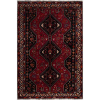 ORIENTTEPPICH handgeknüpft Gashgai Rot 268/177 cm Schurwolle - Rot, Textil (177/268cm) - Looma