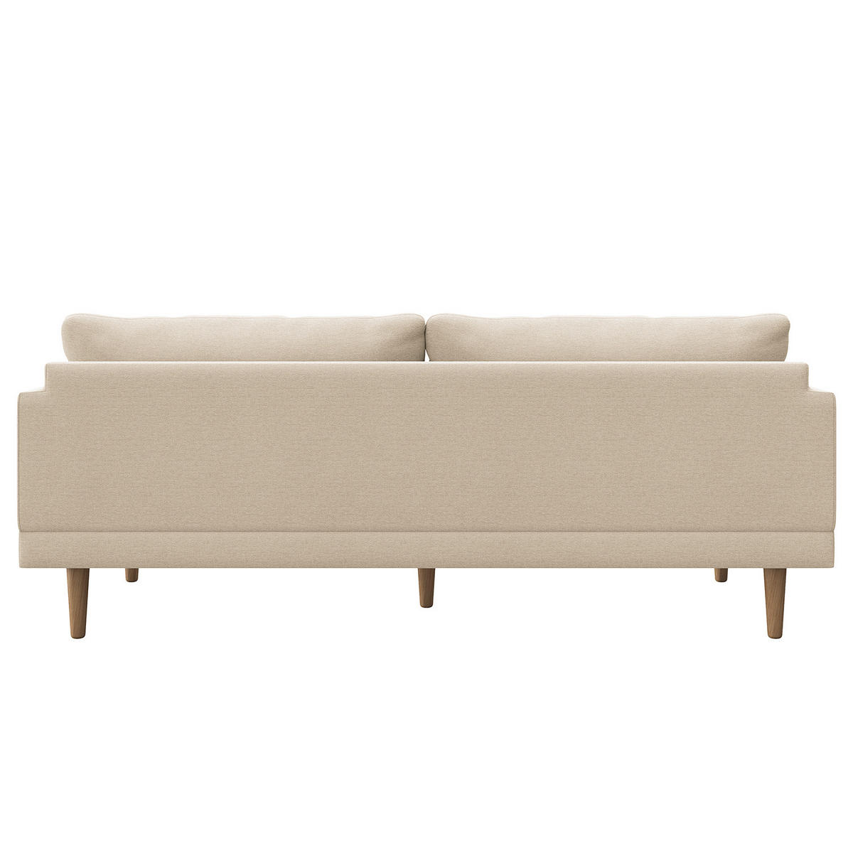 3-SITZER SOFA - Webstoff - Beige, Textil (200/83/85cm) - home24