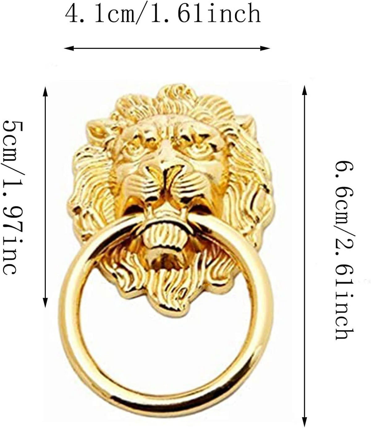 SCHRANKKNOPF Bronze 8er-Set - Goldfarben, Metall (6.8/3/4cm)