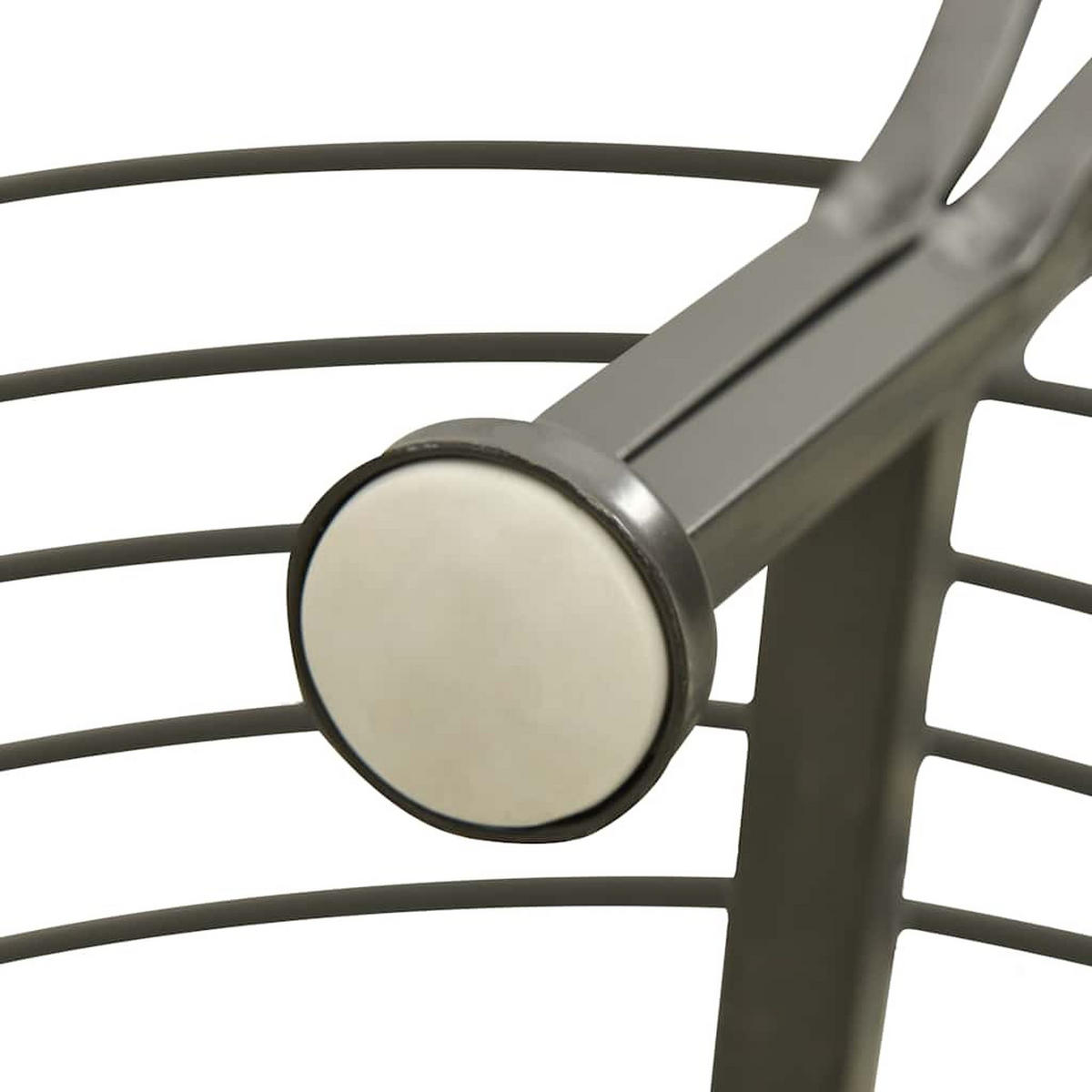 BAUMBÄNKE 1-Sitzanzahl Ø 160/89 Cm Stahl - Grau, Metall (160/89/80cm) - vidaXL