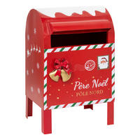 BRIEFKASTEN Metall Weihnachtsmann 34 cm - Rot, Metall (21.8/36.8/24cm) - Atmosphera Createur d´interieur