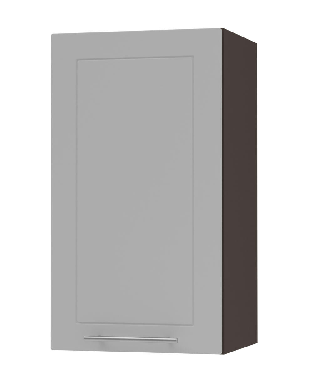 Feldmann-Wohnen Küchenhängeschrank Grau, Dunkelgrau 40x72x32.5 cm