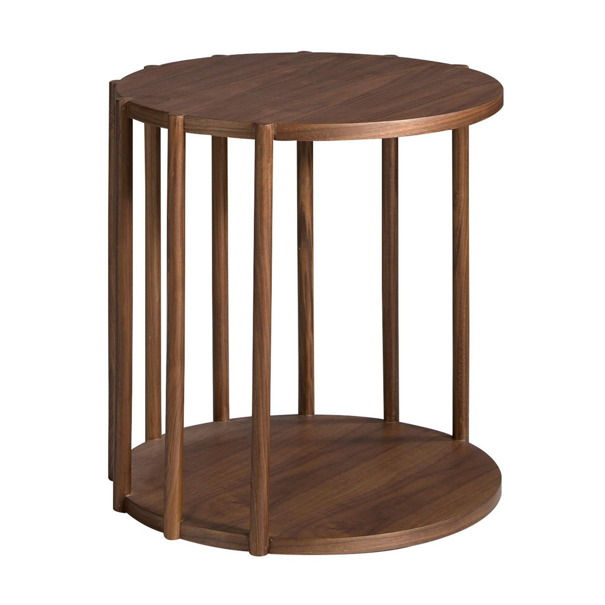 ECKTISCH Runder aus Nussbaumholz Ø45/47 cm - Nussbaumfarben/Walnussfarben, Holz/Holzwerkstoff (45/45/47cm) - ANGEL CERDA