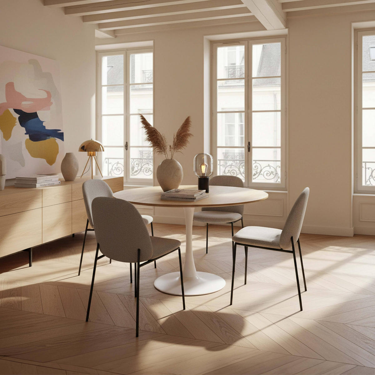 ESSTISCH, Holz - Braun, Holz (100/100/74cm) - Oviala