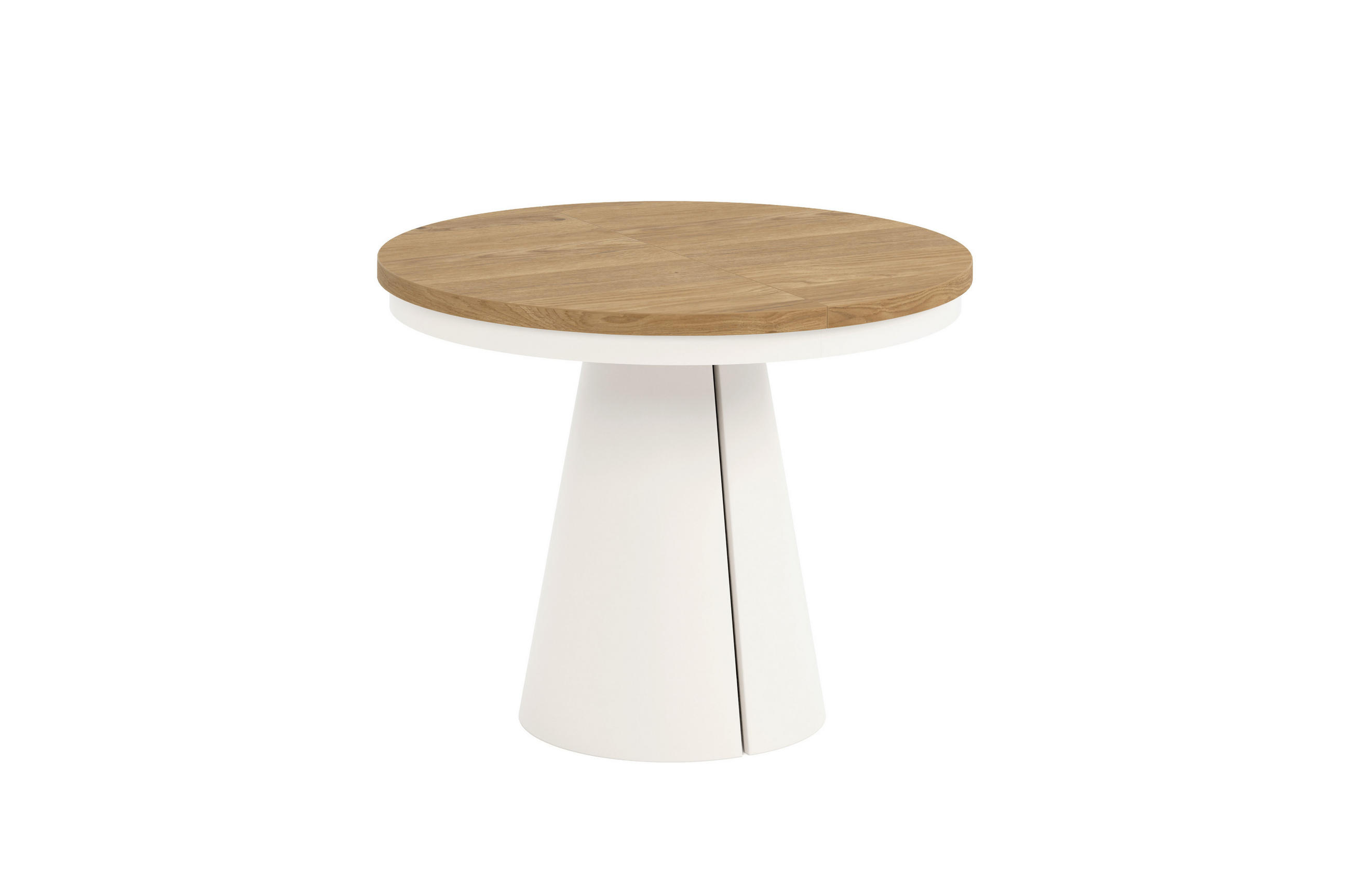ESSTISCH CALMA Bis - Kaschmir/Eichefarben, Holzwerkstoff/Metall (100/100/76cm) - Meblini