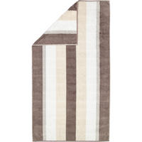 DUSCHTUCH NOBLESSE STRIPE 1087 WALNUSS - 30 - Braun, Textil (80/150cm) - Cawoe