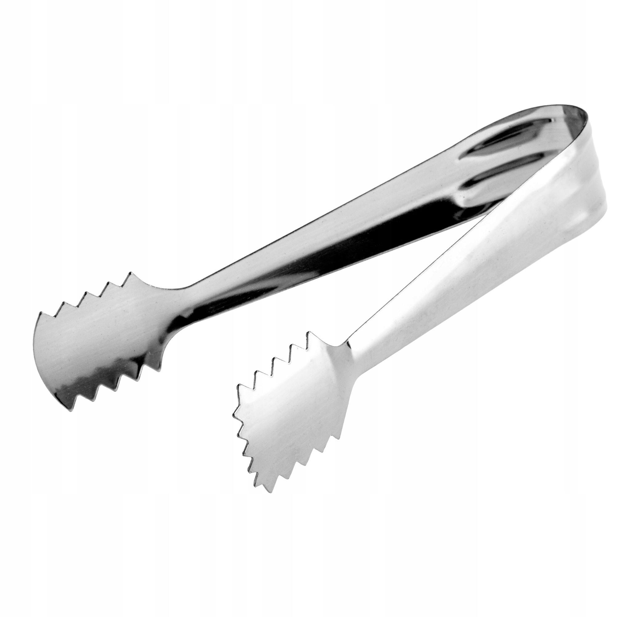 KÜCHENZANGE für Eis und Zuckerwürfel - Silberfarben, Metall - KADAX