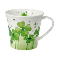 TEETASSE Fiore - Happiness, Fine Bone China, grün - Grün, Keramik (0.35L) - Goebel