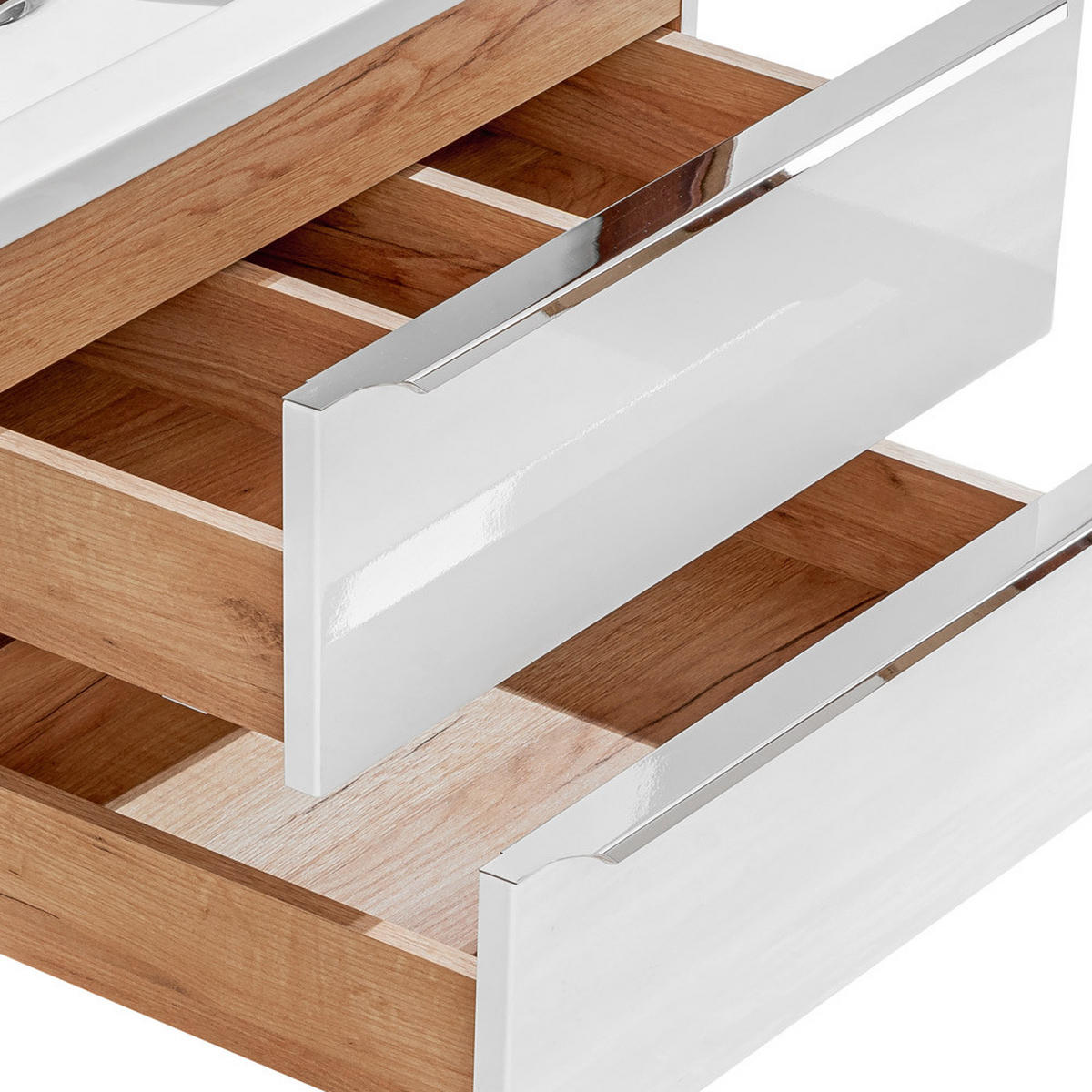 WASCHTISCH Toskana-56 - Weiß, Holzwerkstoff (81/61/46cm) - Lomado