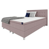BOXBETT, Polsterbett Sawana mit Bonellfederkern-Matratze und Topper Schlafzimmer - Altrosa, Holz/Holzwerkstoff (160/200cm) - Best For Home