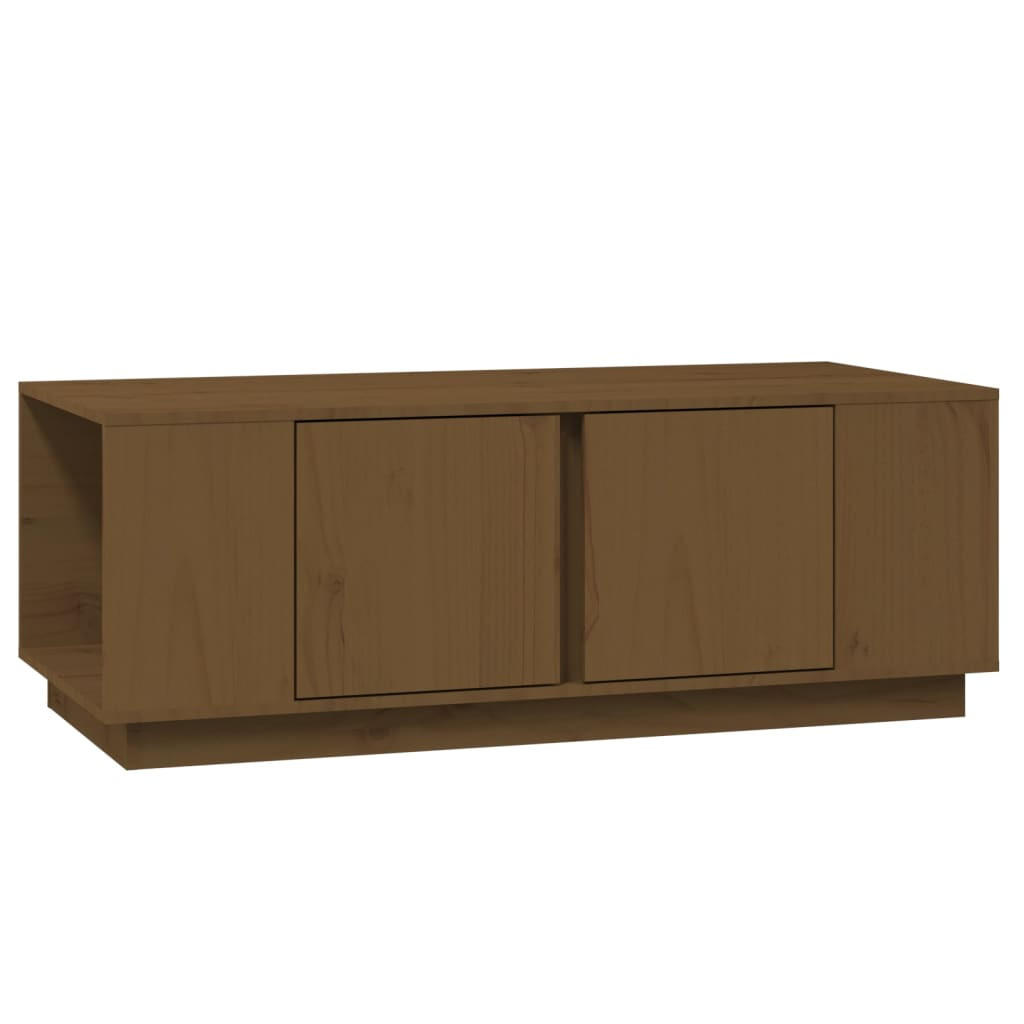 COUCHTISCH Honigbraun 110x50x40 cm Massivholz Kiefer - Braun, Holz (110/50/40cm) - furnicato