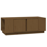 COUCHTISCH Honigbraun 110x50x40 cm Massivholz Kiefer - Braun, Holz (110/50/40cm) - furnicato