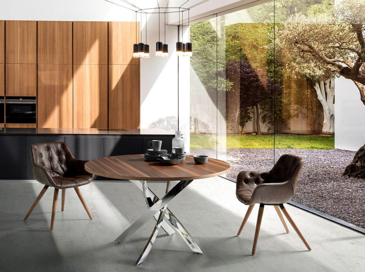 ARMLEHNENSTUHL Leder schokoladenbraun - Kastanienfarben/Dunkelbraun, Leder/Holz (65/78/46cm) - ANGEL CERDA